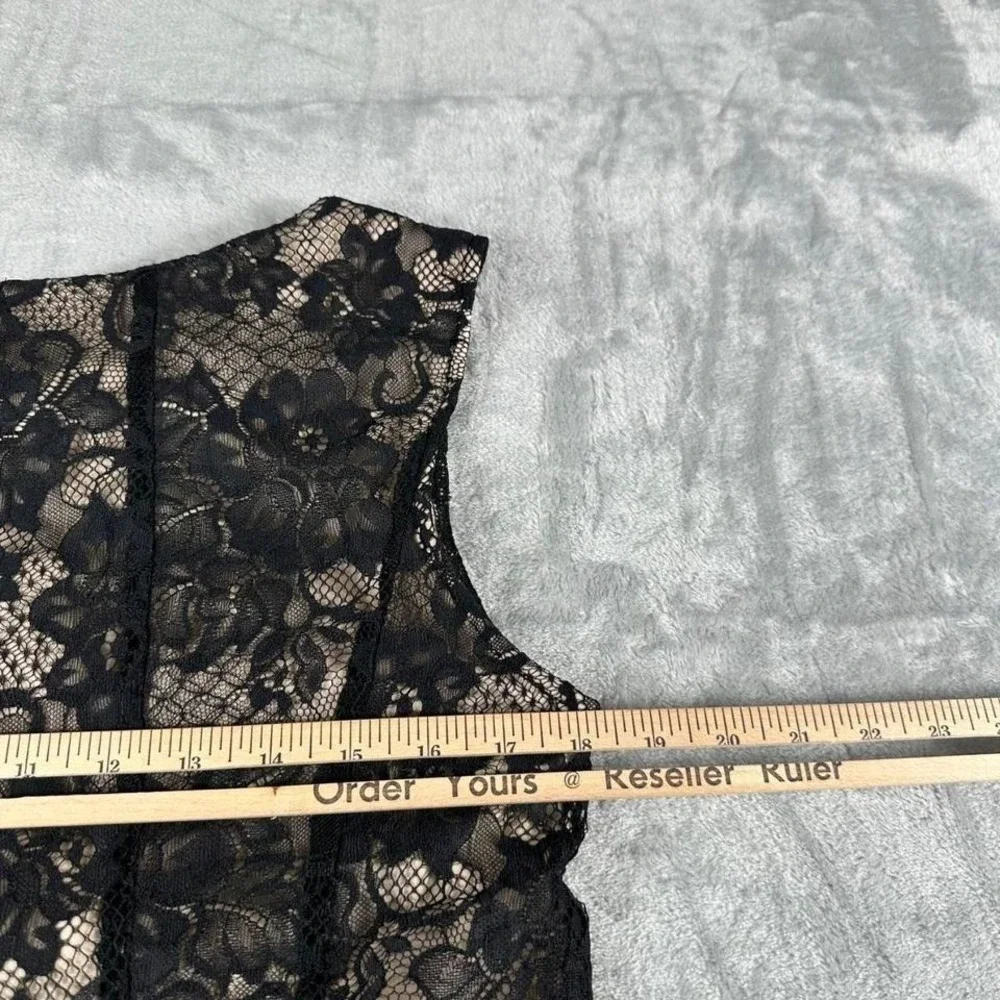 Level Eight Plus Knee Length Dress Size‎ 14W Black Lace 90s Grunge Romantic Goth